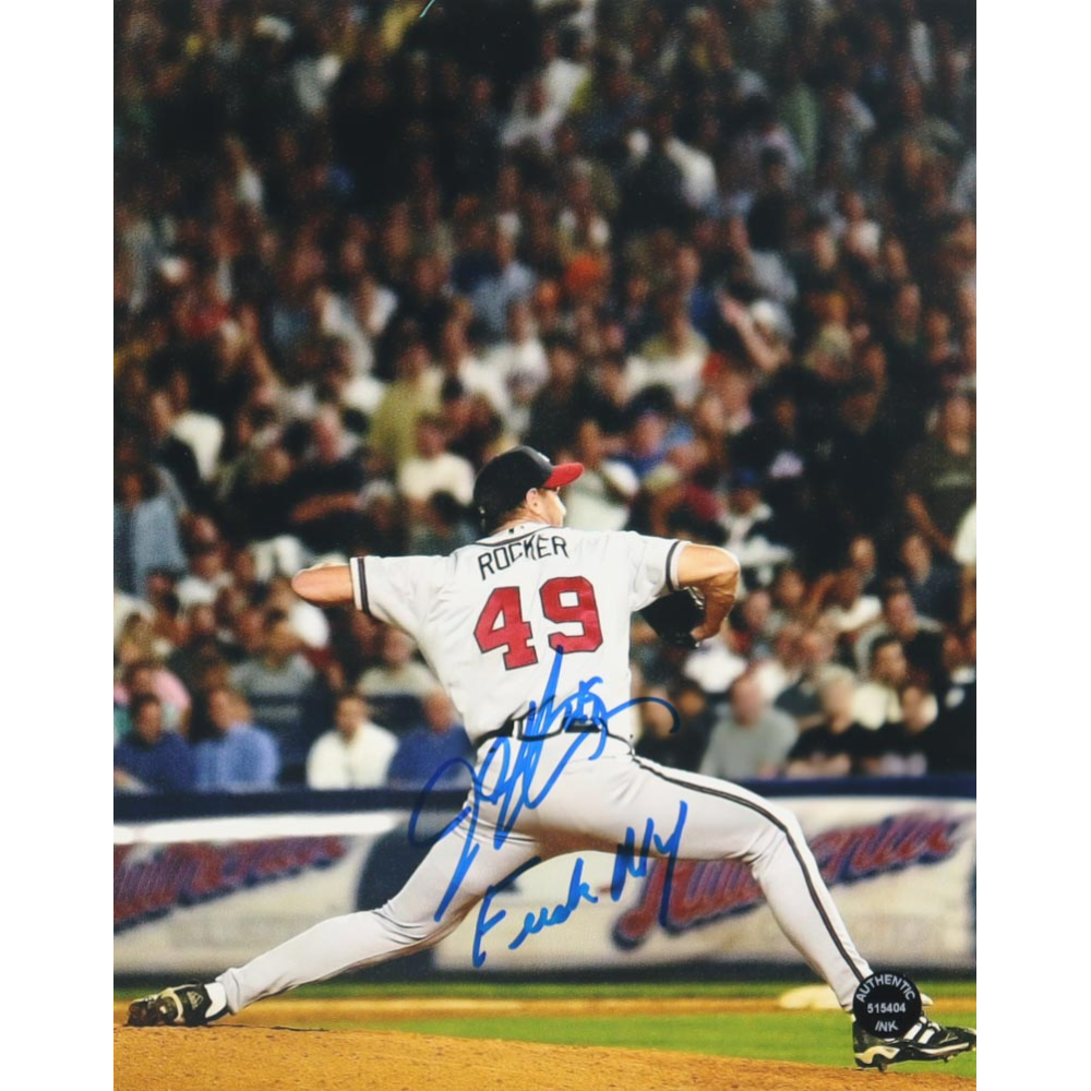 John Rocker Signed Braves 8x10 Photo Inscribed
