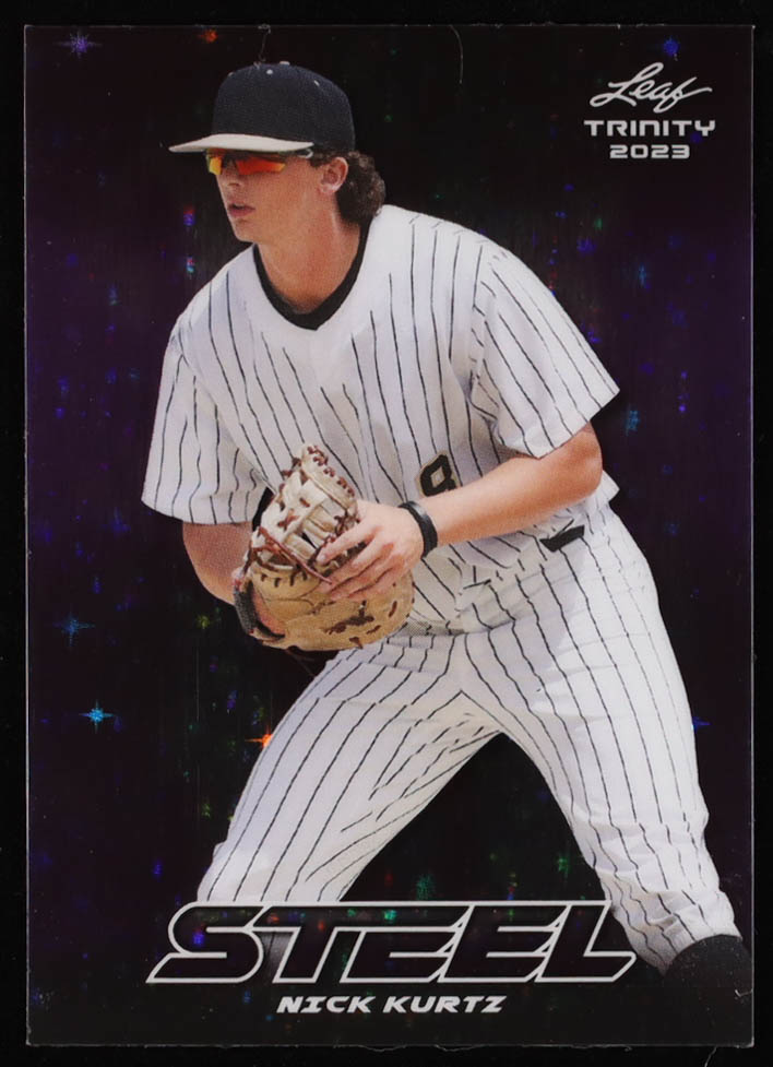 2023 Leaf Trinity Mega Box Steel Stars and Dots Purple #S51 RC #9/49 at PristineAuction.com 2023 Leaf Trinity Mega Box Steel Stars and Dots Purple #S51 RC #9/49 at PristineAuction.com