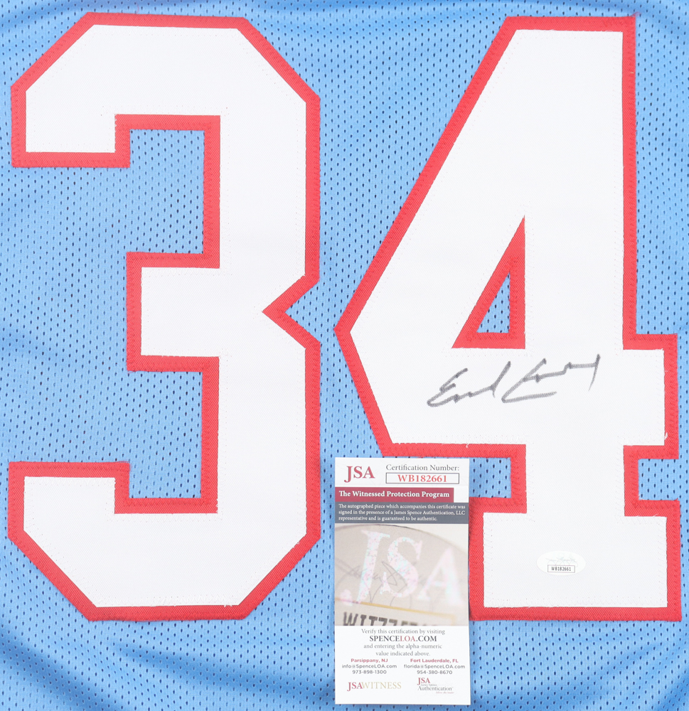 Earl Campbell Signed Jersey (JSA) at PristineAuction.com Earl Campbell Signed Jersey (JSA) at PristineAuction.com