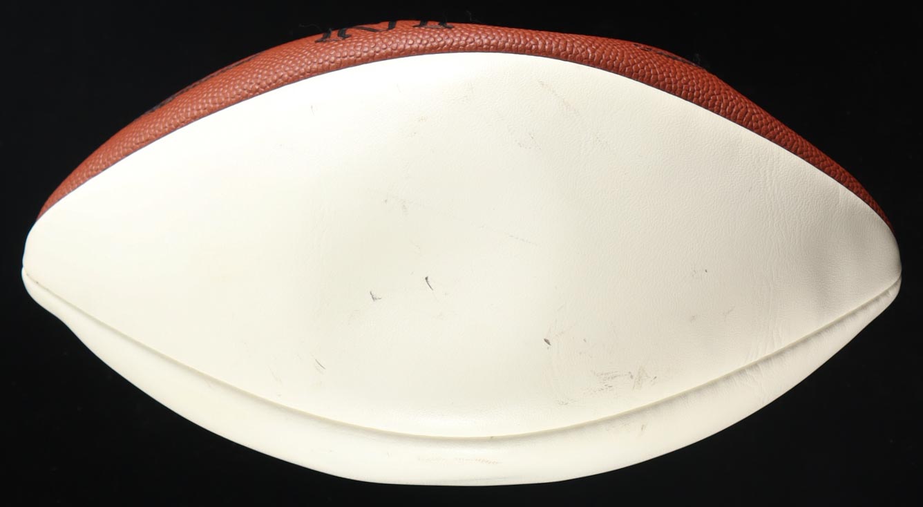 Jimmy Johnson Signed Pro Football Hall of Fame Logo NFL Football with Wood Display Stand (PSA) at PristineAuction.com Jimmy Johnson Signed Pro Football Hall of Fame Logo NFL Football with Wood Display Stand (PSA) at PristineAuction.com