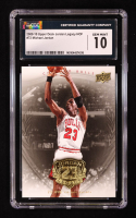 Michael Jordan 2009-10 Upper Deck Michael Jordan Legacy Collection Gold #72 (CGC 10) at PristineAuction.com