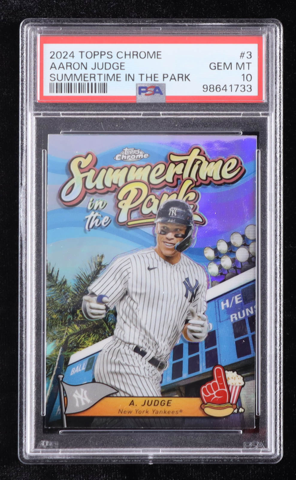 Aaron Judge 2024 Topps Chrome Summertime in the Park #SITP3 (PSA 10) at PristineAuction.com Aaron Judge 2024 Topps Chrome Summertime in the Park #SITP3 (PSA 10) at PristineAuction.com