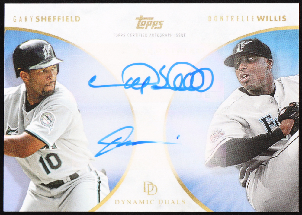 Gary Sheffield / Dontrelle Willis 2022 Topps On Demand Dynamic Duals Dual Autographs Blue #12A #13/25 at PristineAuction.com Gary Sheffield / Dontrelle Willis 2022 Topps On Demand Dynamic Duals Dual Autographs Blue #12A #13/25 at PristineAuction.com