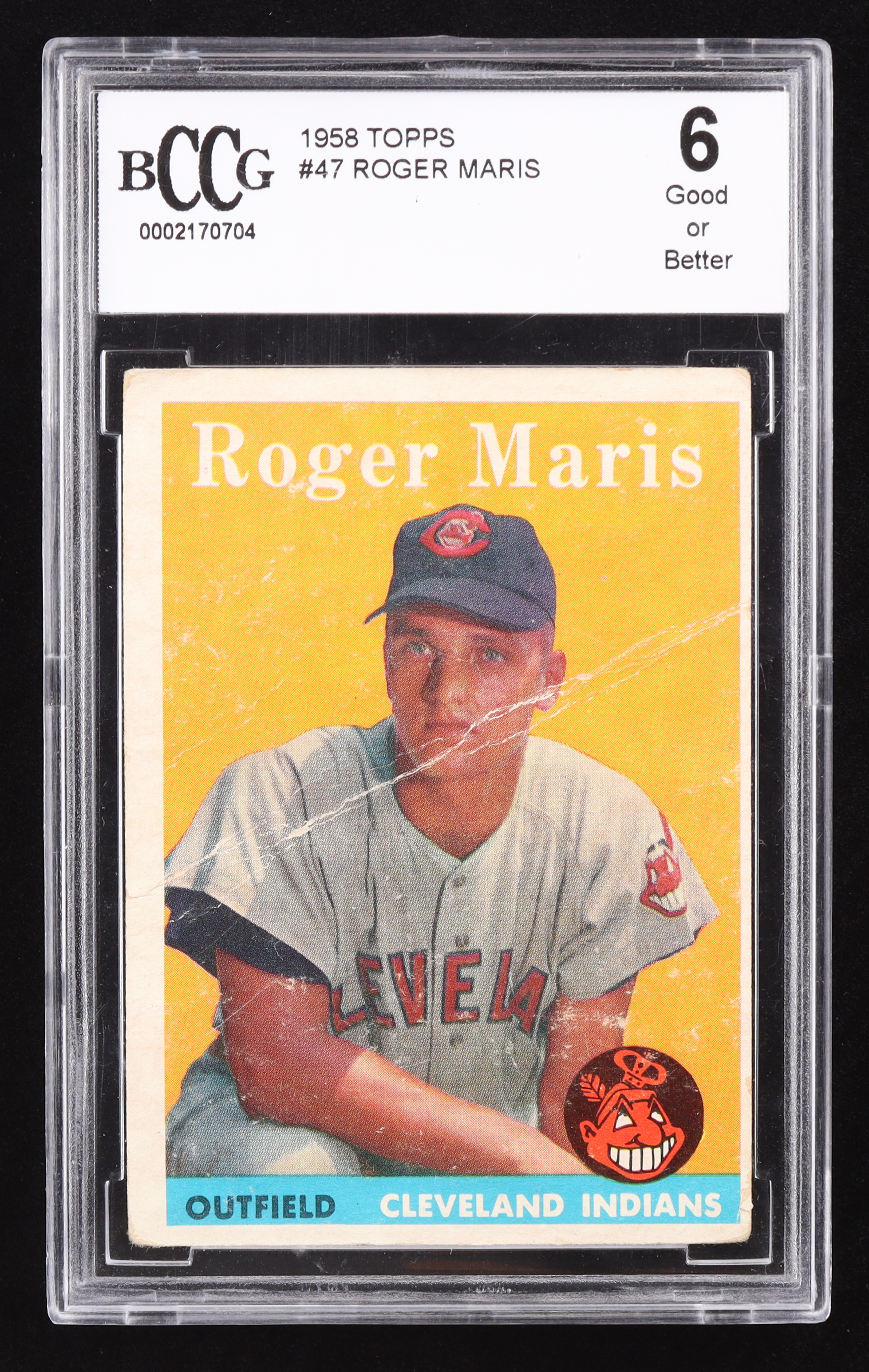 Roger Maris 1958 Topps #47 RC (BCCG 6) at PristineAuction.com Roger Maris 1958 Topps #47 RC (BCCG 6) at PristineAuction.com