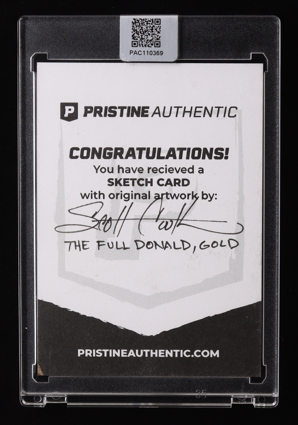 Donald Duck | Disney | LE Original Art Sketch Card by Scott Cook (1/1 Original Art) at PristineAuction.com Donald Duck | Disney | LE Original Art Sketch Card by Scott Cook (1/1 Original Art) at PristineAuction.com