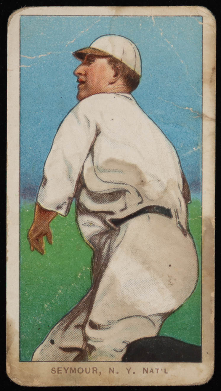 Cy Seymour 1909-11 T206 #437 / Throwing at PristineAuction.com Cy Seymour 1909-11 T206 #437 / Throwing at PristineAuction.com