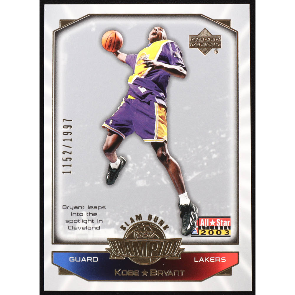 Kobe Bryant 2003 Upper Deck All-Star Game #KB1 #1152/1997 at PristineAuction.com