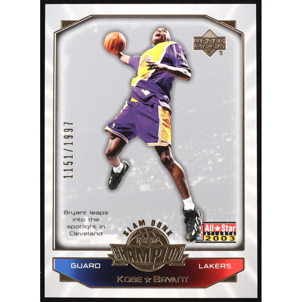 Kobe Bryant 2003 Upper Deck All-Star Game #KB1 #1151/1997 at PristineAuction.com