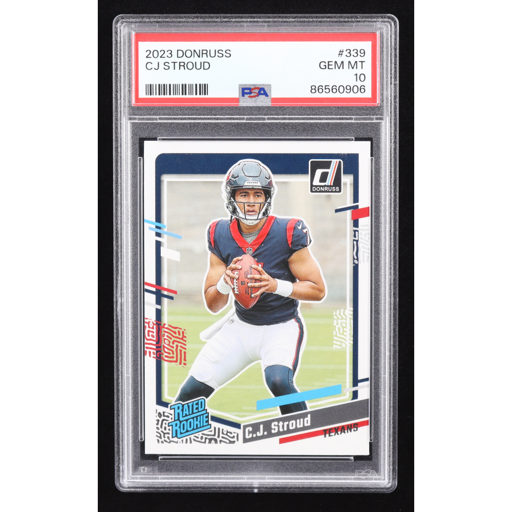 CJ Stroud 2023 Donruss #339 RR RC (PSA 10) at PristineAuction.com CJ Stroud 2023 Donruss #339 RR RC (PSA 10) at PristineAuction.com