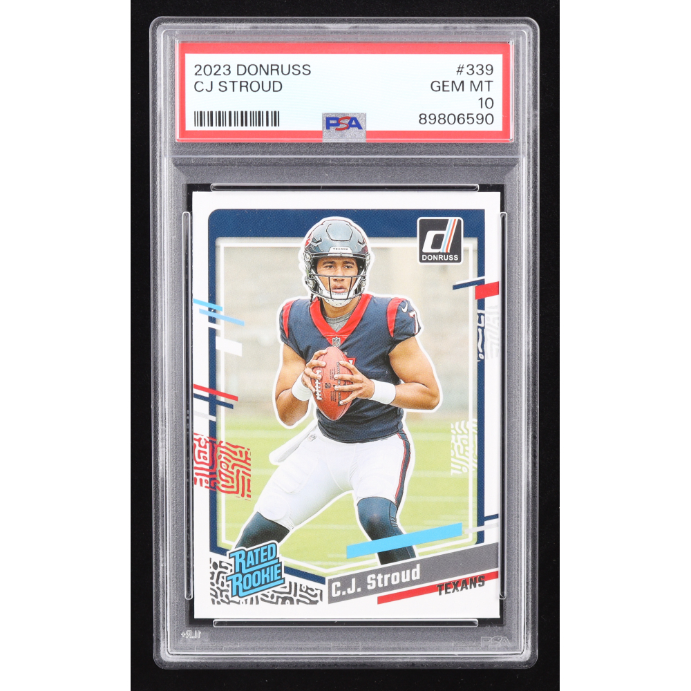 CJ Stroud 2023 Donruss #339 RR RC (PSA 10) at PristineAuction.com CJ Stroud 2023 Donruss #339 RR RC (PSA 10) at PristineAuction.com