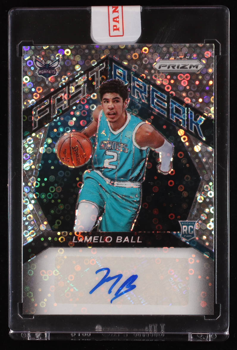 LaMelo Ball 2020-21 Panini Prizm Fast Break Rookie Autographs #25 RC at PristineAuction.com LaMelo Ball 2020-21 Panini Prizm Fast Break Rookie Autographs #25 RC at PristineAuction.com