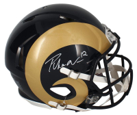 Puka Nacua Signed Rams Full-Size Throwback Alternate Speed Helmet (Fanatics) at PristineAuction.com
