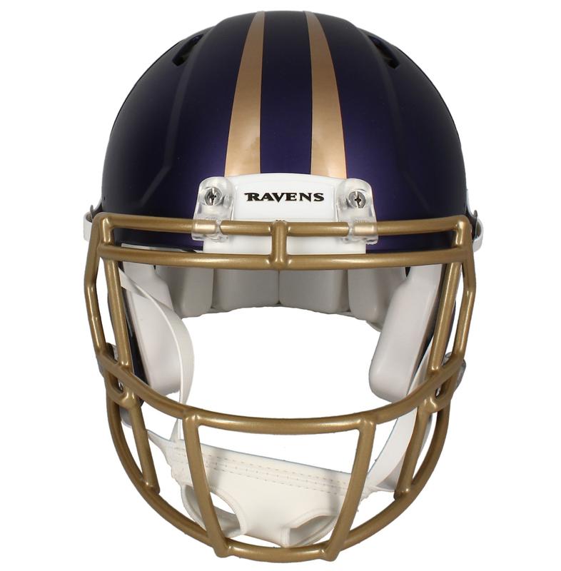 Ed Reed Signed Ravens Full-Size Authentic On-Field Alternate Speed Helmet (Beckett) at PristineAuction.com Ed Reed Signed Ravens Full-Size Authentic On-Field Alternate Speed Helmet (Beckett) at PristineAuction.com