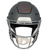 Tom Brady Signed LE Patriots Full-Size Authentic On-Field Slate Alternate Speedflex Helmet Inscribed "6x Champs" (Fanatics) at PristineAuction.com