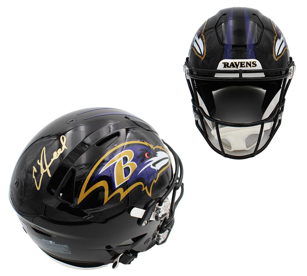 Ed Reed Signed Ravens Full-Size Authentic On-Field Speedflex Helmet (Radtke) at PristineAuction.com Ed Reed Signed Ravens Full-Size Authentic On-Field Speedflex Helmet (Radtke) at PristineAuction.com