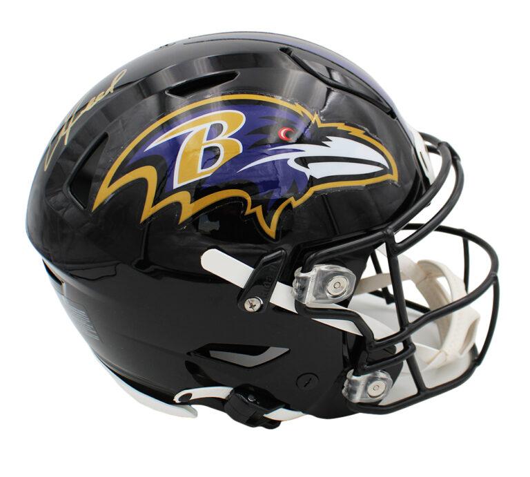 Ed Reed Signed Ravens Full-Size Authentic On-Field Speedflex Helmet (Radtke) at PristineAuction.com Ed Reed Signed Ravens Full-Size Authentic On-Field Speedflex Helmet (Radtke) at PristineAuction.com