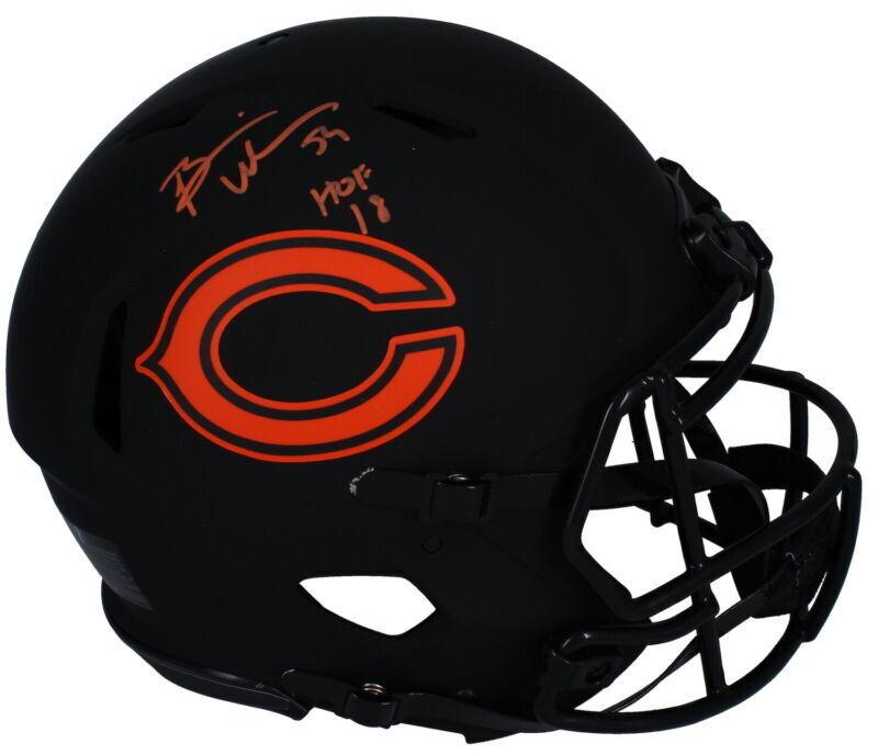 Brian Urlacher Signed Bears Full-Size Authentic On-Field Eclipse Alternate Speed Helmet Inscribed "HOF 18" (Beckett) at PristineAuction.com Brian Urlacher Signed Bears Full-Size Authentic On-Field Eclipse Alternate Speed Helmet Inscribed "HOF 18" (Beckett) at PristineAuction.com