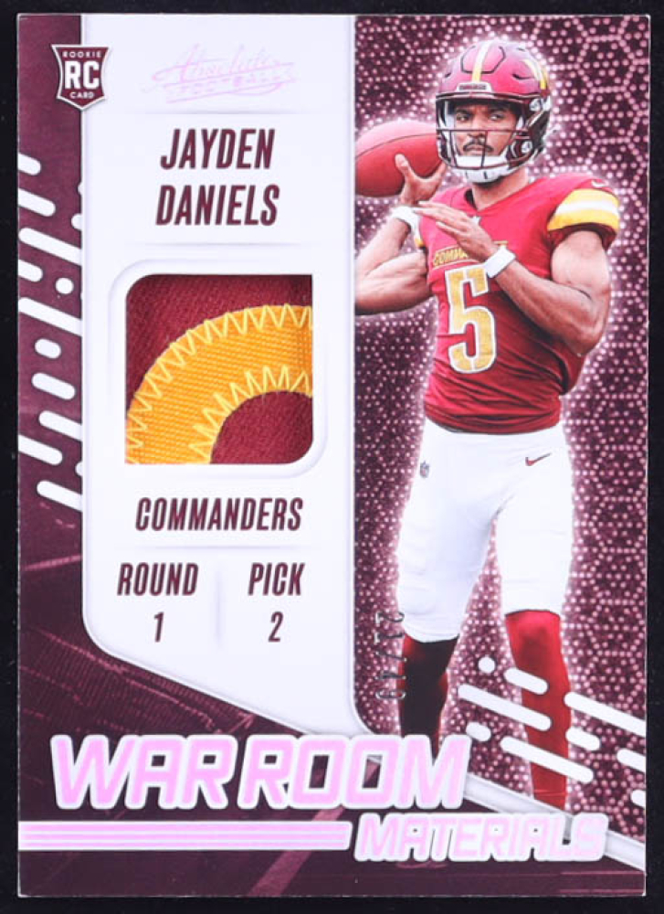 2024 Panini Absolute Football Holo Siver Jayden Daniels #WRM-JDS