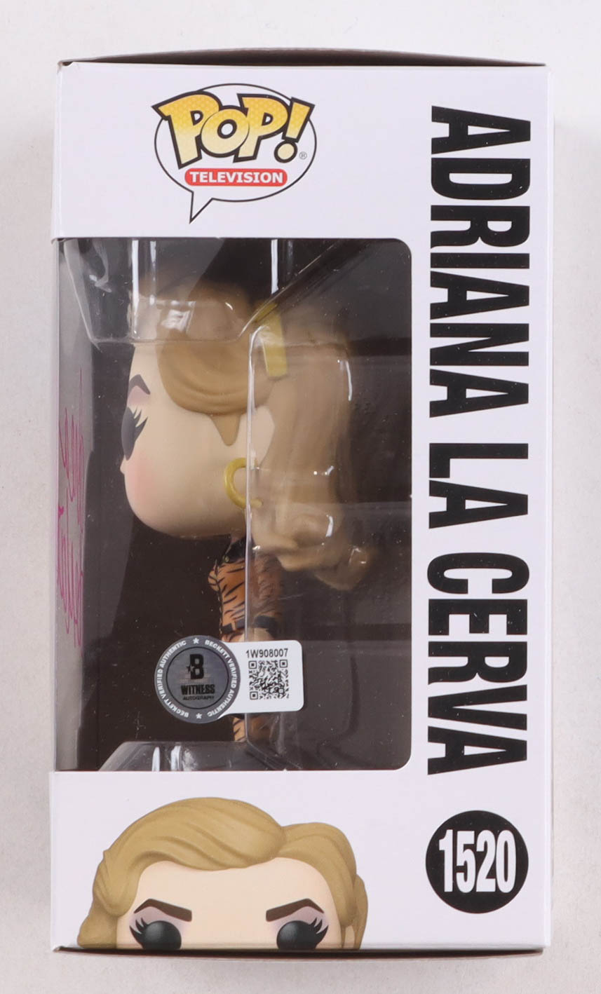 Drea de Matteo Signed "The Sopranos" #1520 Adriana La Cerva Funko Pop! Vinyl Figure (Beckett) at PristineAuction.com Drea de Matteo Signed "The Sopranos" #1520 Adriana La Cerva Funko Pop! Vinyl Figure (Beckett) at PristineAuction.com
