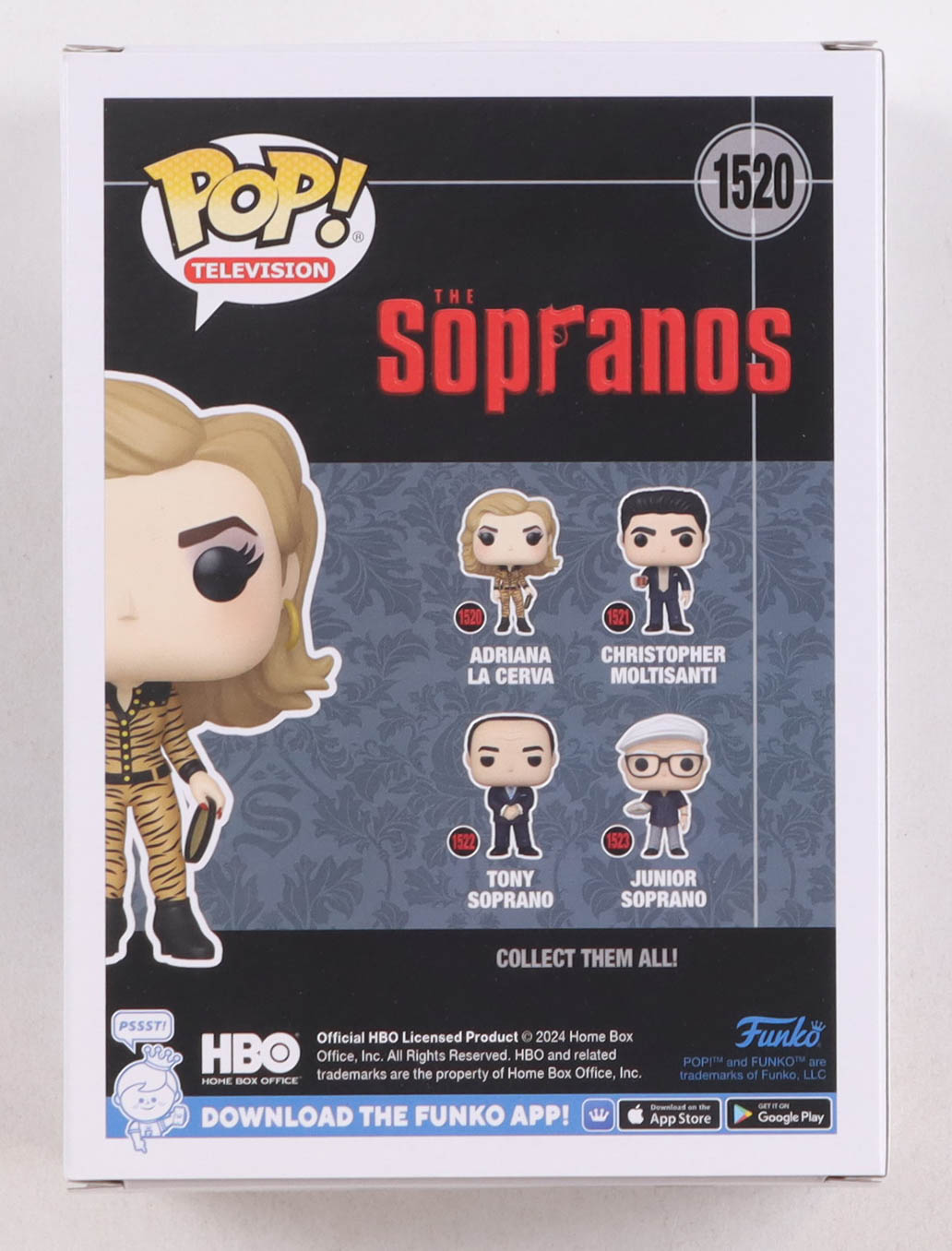 Drea de Matteo Signed "The Sopranos" #1520 Adriana La Cerva Funko Pop! Vinyl Figure (Beckett) at PristineAuction.com Drea de Matteo Signed "The Sopranos" #1520 Adriana La Cerva Funko Pop! Vinyl Figure (Beckett) at PristineAuction.com