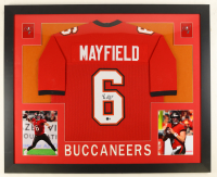 Baker Mayfield Signed Custom Framed Jersey Display (Beckett) at PristineAuction.com