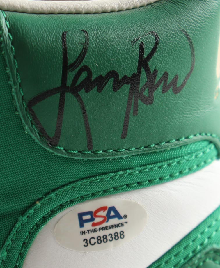 Larry Bird Signed 1984 Celtics Championship Edition Converse Basketball Shoe (PSA) at PristineAuction.com Larry Bird Signed 1984 Celtics Championship Edition Converse Basketball Shoe (PSA) at PristineAuction.com