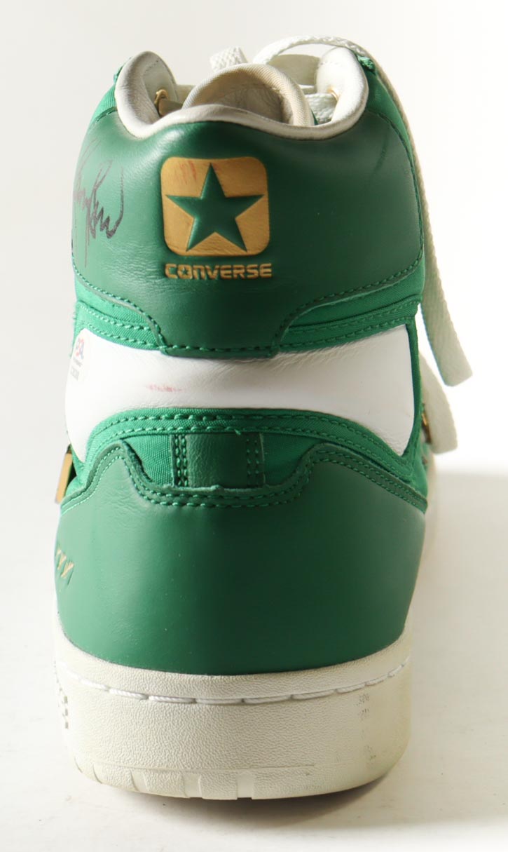 Larry Bird Signed 1984 Celtics Championship Edition Converse Basketball Shoe (PSA) at PristineAuction.com Larry Bird Signed 1984 Celtics Championship Edition Converse Basketball Shoe (PSA) at PristineAuction.com