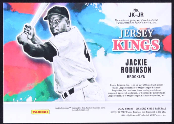 Jackie Robinson 2022 Diamond Kings Jersey Kings Red #JKJR #2/2 at PristineAuction.com Jackie Robinson 2022 Diamond Kings Jersey Kings Red #JKJR #2/2 at PristineAuction.com
