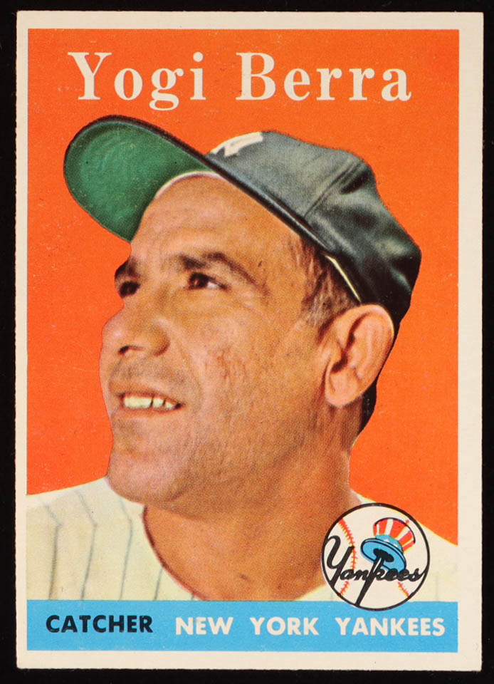 Yogi Berra 1958 Topps #370 at PristineAuction.com Yogi Berra 1958 Topps #370 at PristineAuction.com