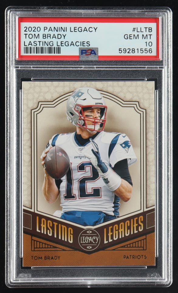 Tom Brady 2020 Panini Legacy Lasting Legacies #2 (PSA 10) at PristineAuction.com Tom Brady 2020 Panini Legacy Lasting Legacies #2 (PSA 10) at PristineAuction.com