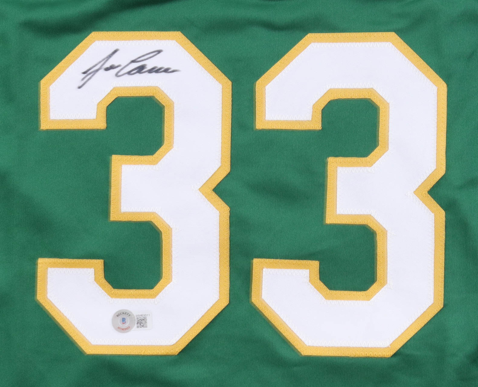 Jose Canseco Signed Jersey (Beckett) at PristineAuction.com Jose Canseco Signed Jersey (Beckett) at PristineAuction.com