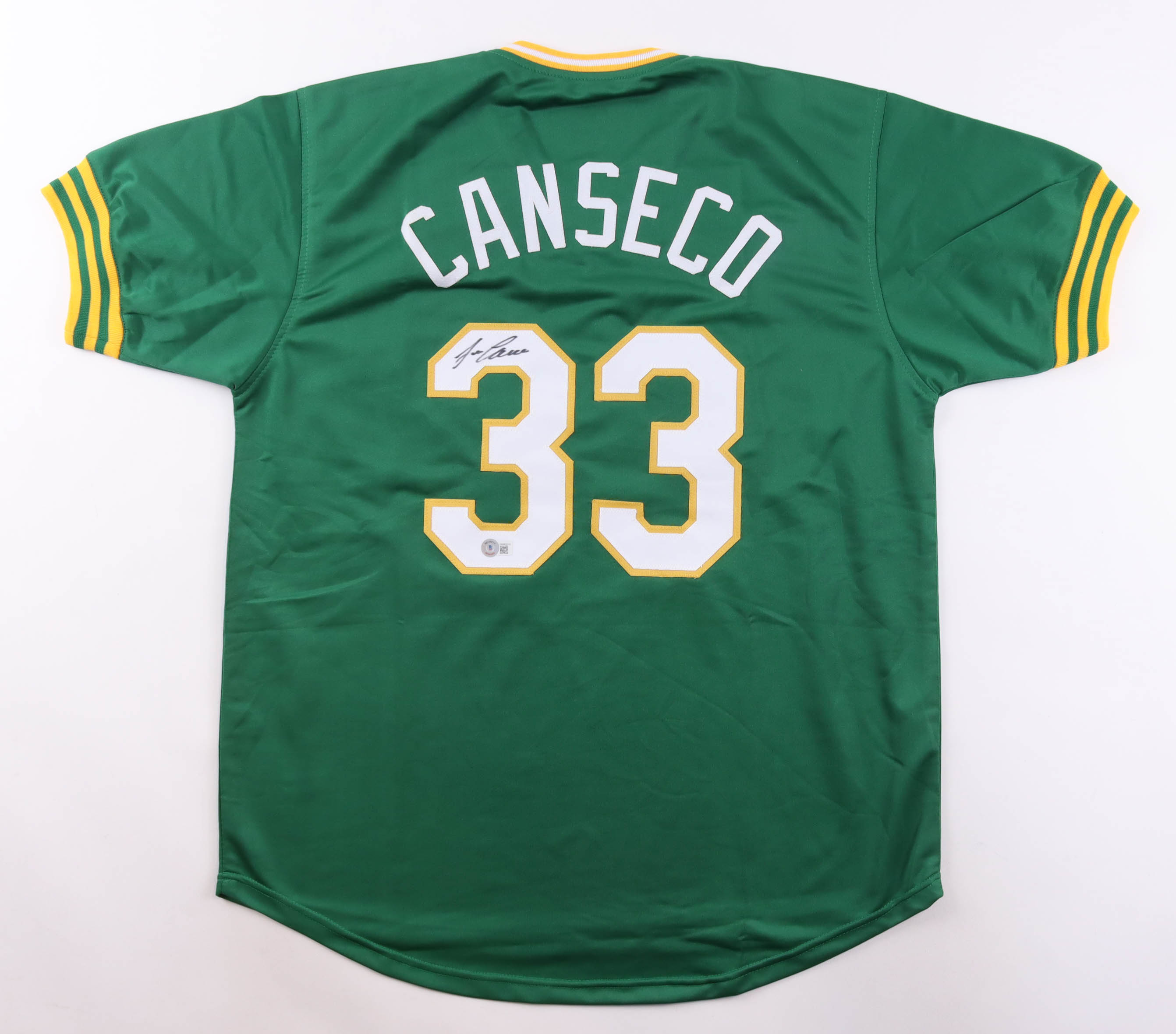 Jose Canseco Signed Jersey (Beckett) at PristineAuction.com Jose Canseco Signed Jersey (Beckett) at PristineAuction.com