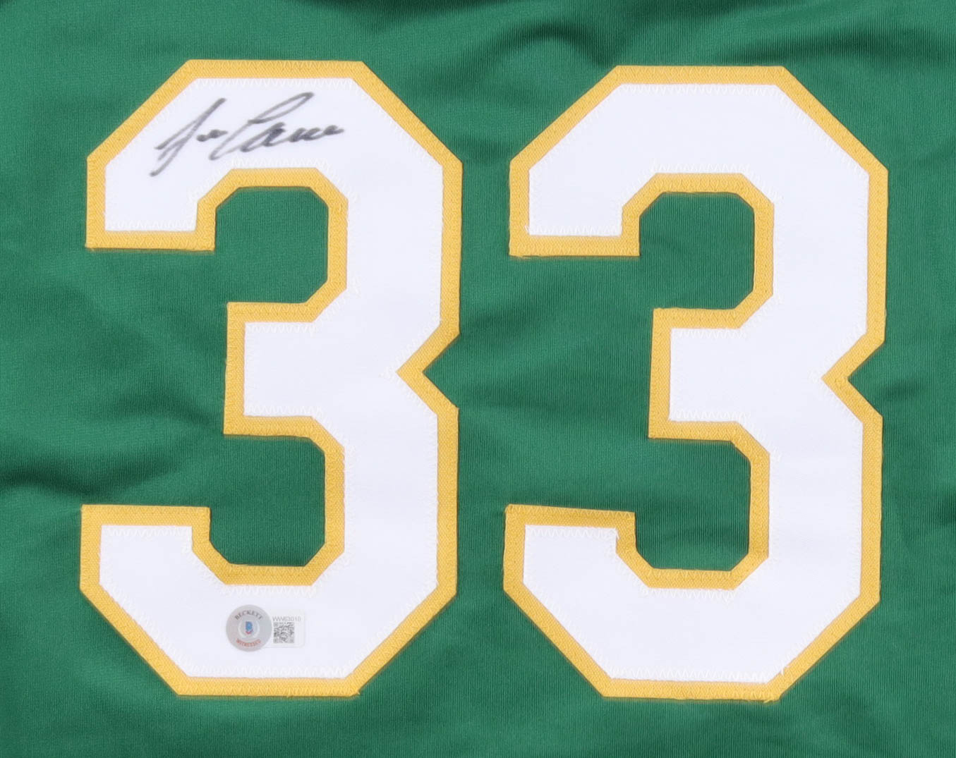 Jose Canseco Signed Jersey (Beckett) at PristineAuction.com Jose Canseco Signed Jersey (Beckett) at PristineAuction.com