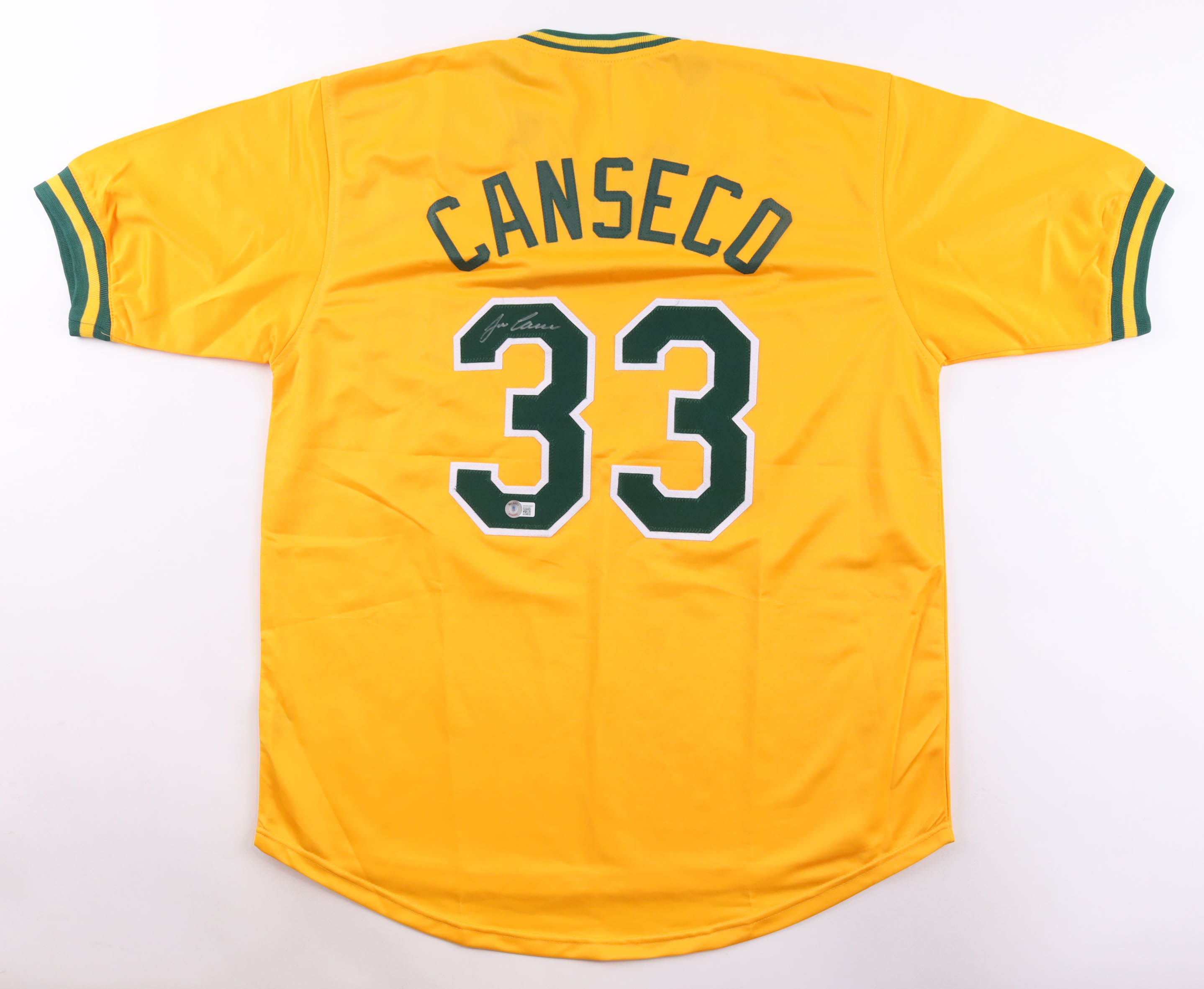 Jose Canseco Signed Jersey (Beckett) at PristineAuction.com Jose Canseco Signed Jersey (Beckett) at PristineAuction.com