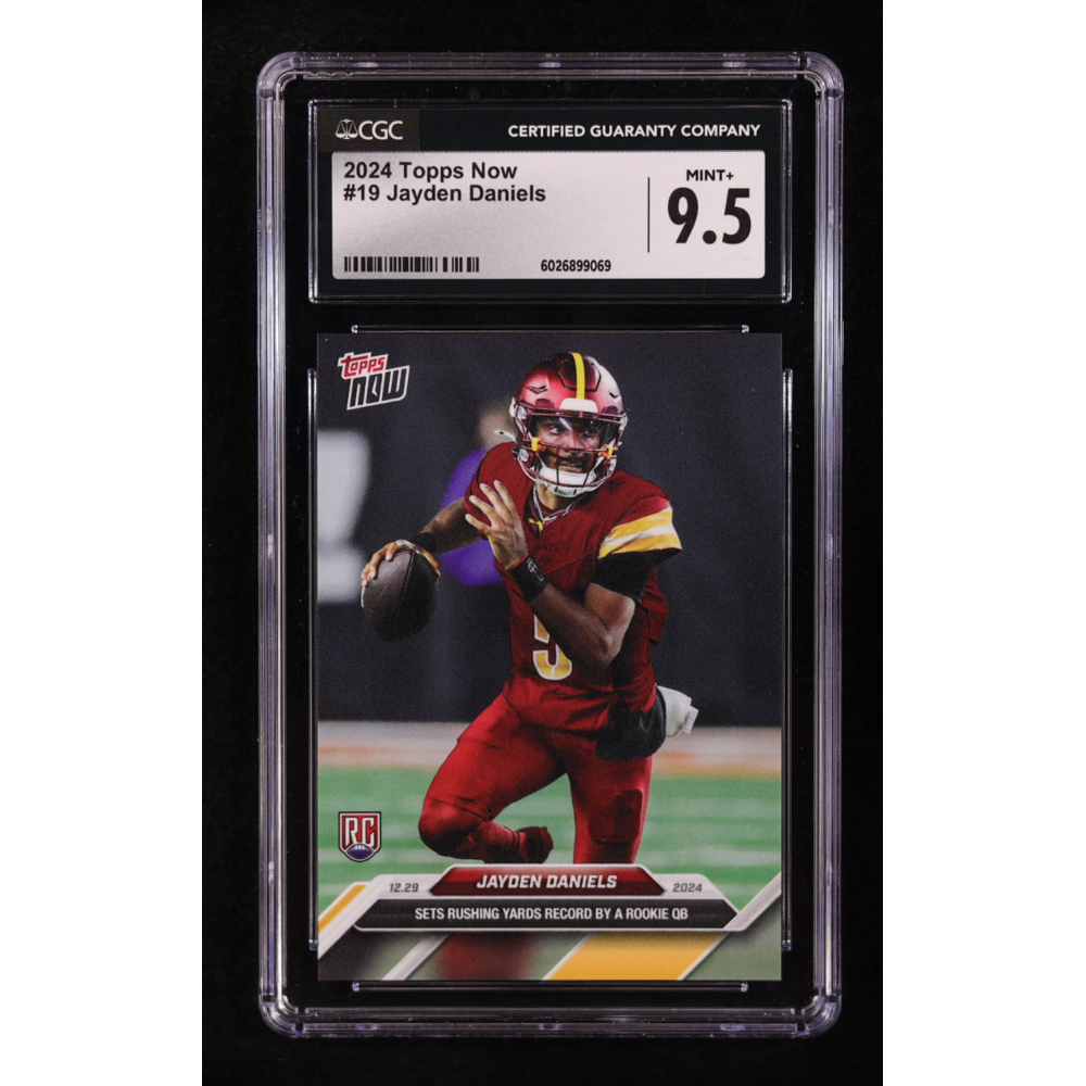 Jayden Daniels 2024 Topps Now #19 RC (CGC 9.5) at PristineAuction.com