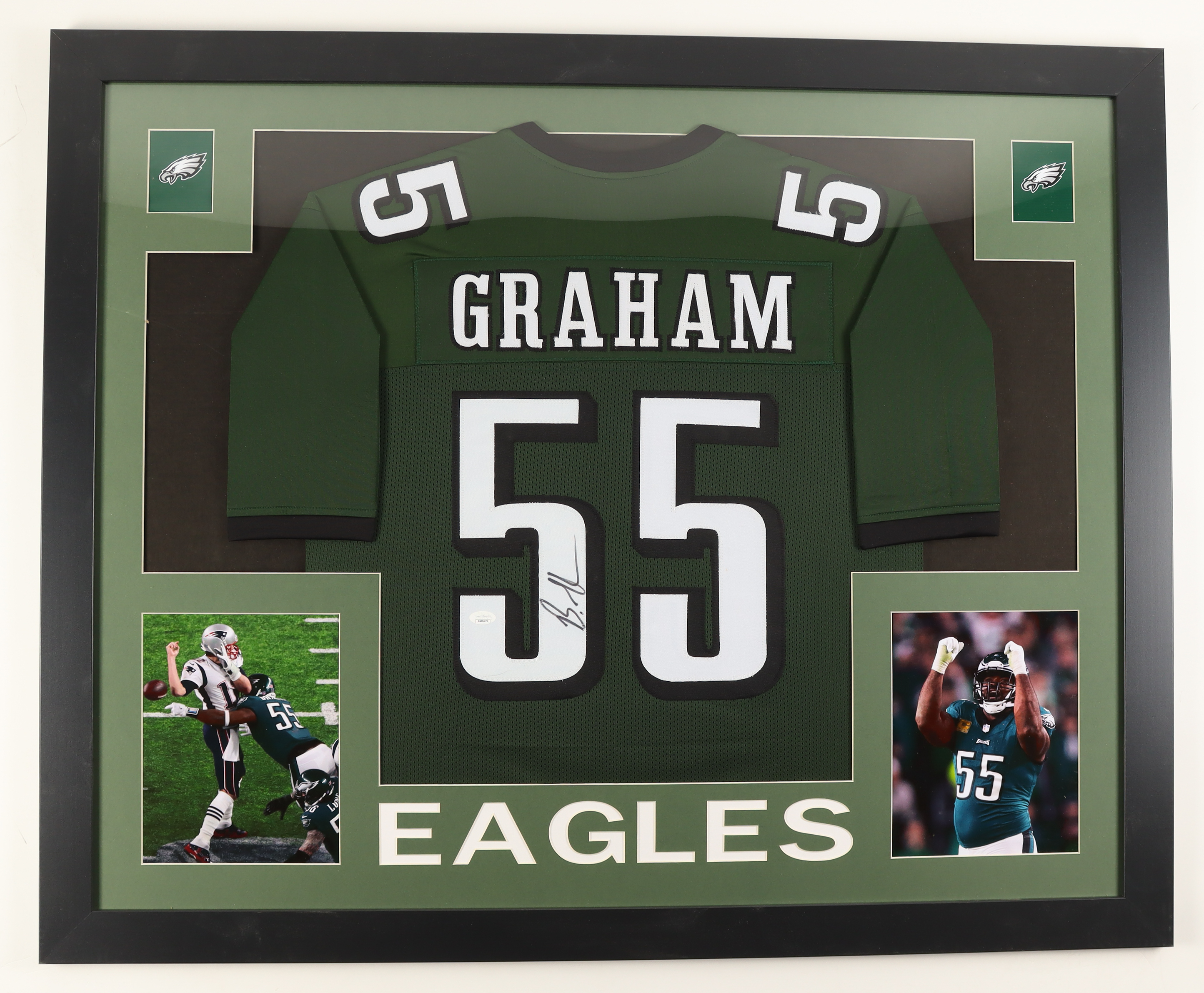 Brandon Graham Signed Custom Framed Jersey Display (JSA) at PristineAuction.com Brandon Graham Signed Custom Framed Jersey Display (JSA) at PristineAuction.com