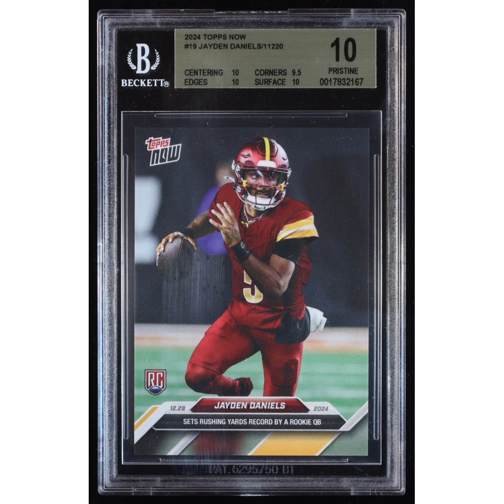 Jayden Daniels 2024 Topps Now #19 RC (BGS 10) at PristineAuction.com