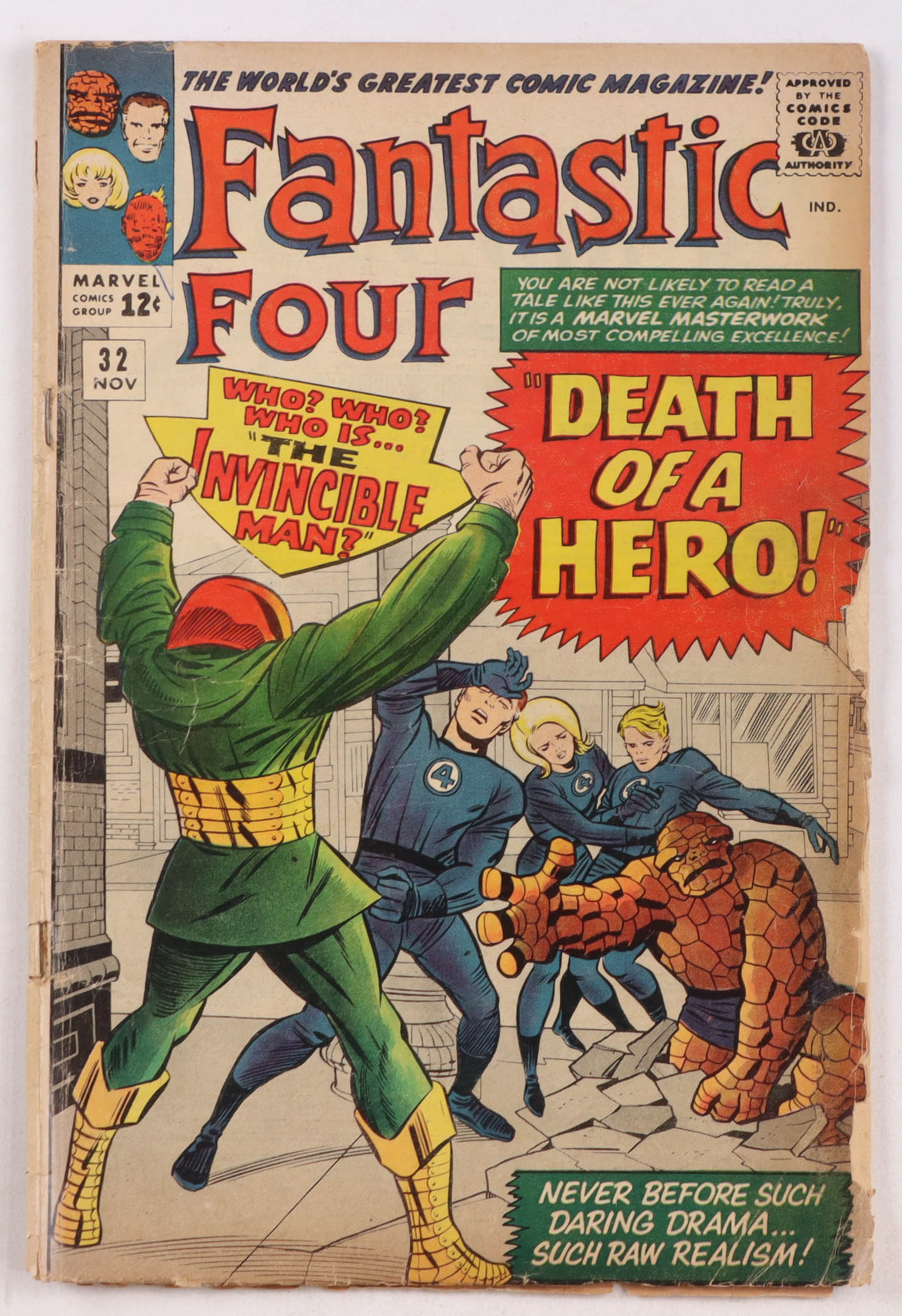1964 "The Fantastic Four" Issue #32 Marvel Comic Book at PristineAuction.com 1964 "The Fantastic Four" Issue #32 Marvel Comic Book at PristineAuction.com
