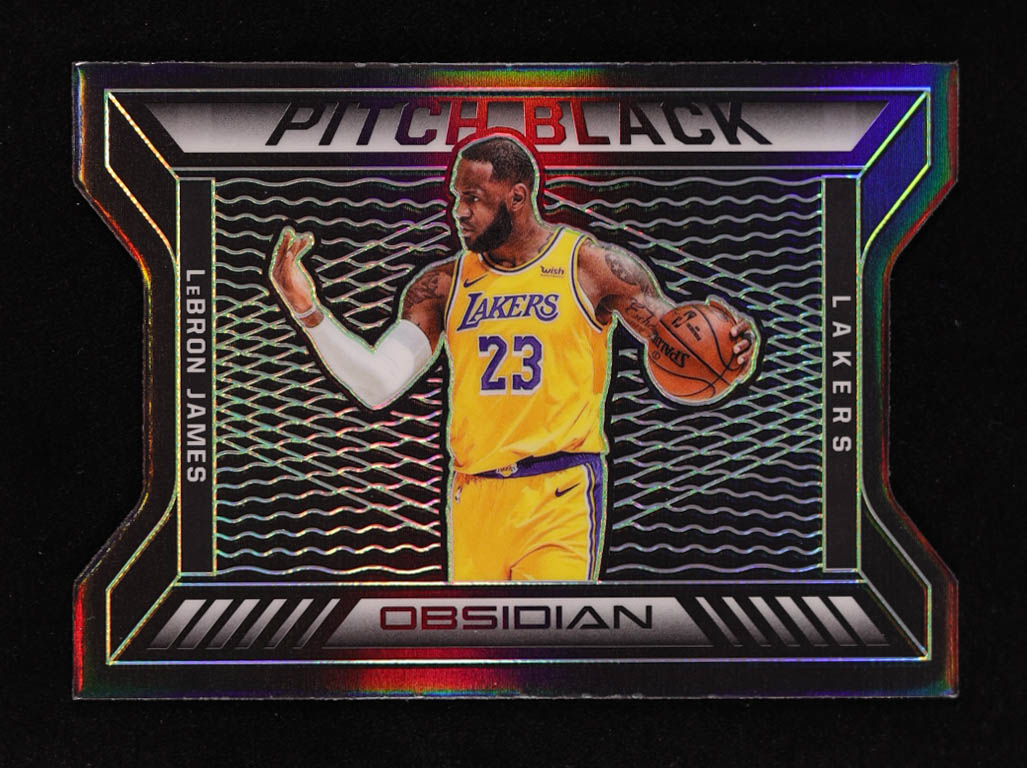 LeBron James 2020-21 Panini Obsidian Pitch Black Electric Etch Green #12 #02/25 at PristineAuction.com LeBron James 2020-21 Panini Obsidian Pitch Black Electric Etch Green #12 #02/25 at PristineAuction.com