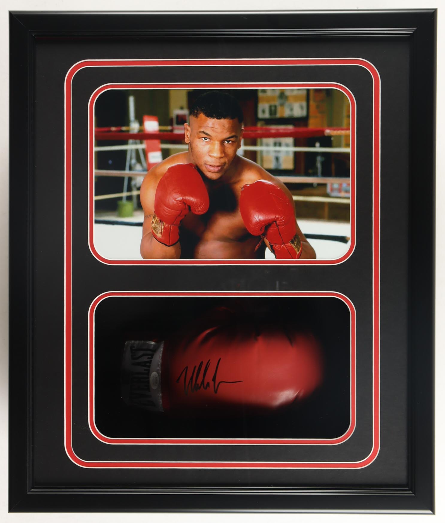 Mike Tyson Signed Custom Framed Shadowbox Everlast Boxing Glove Display ...