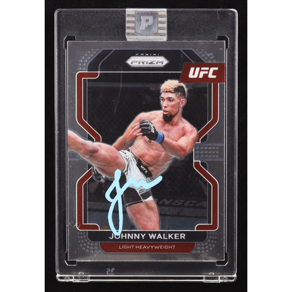 Johnny Walker Signed 2022 Panini Prizm UFC #106 (PA) at PristineAuction.com
