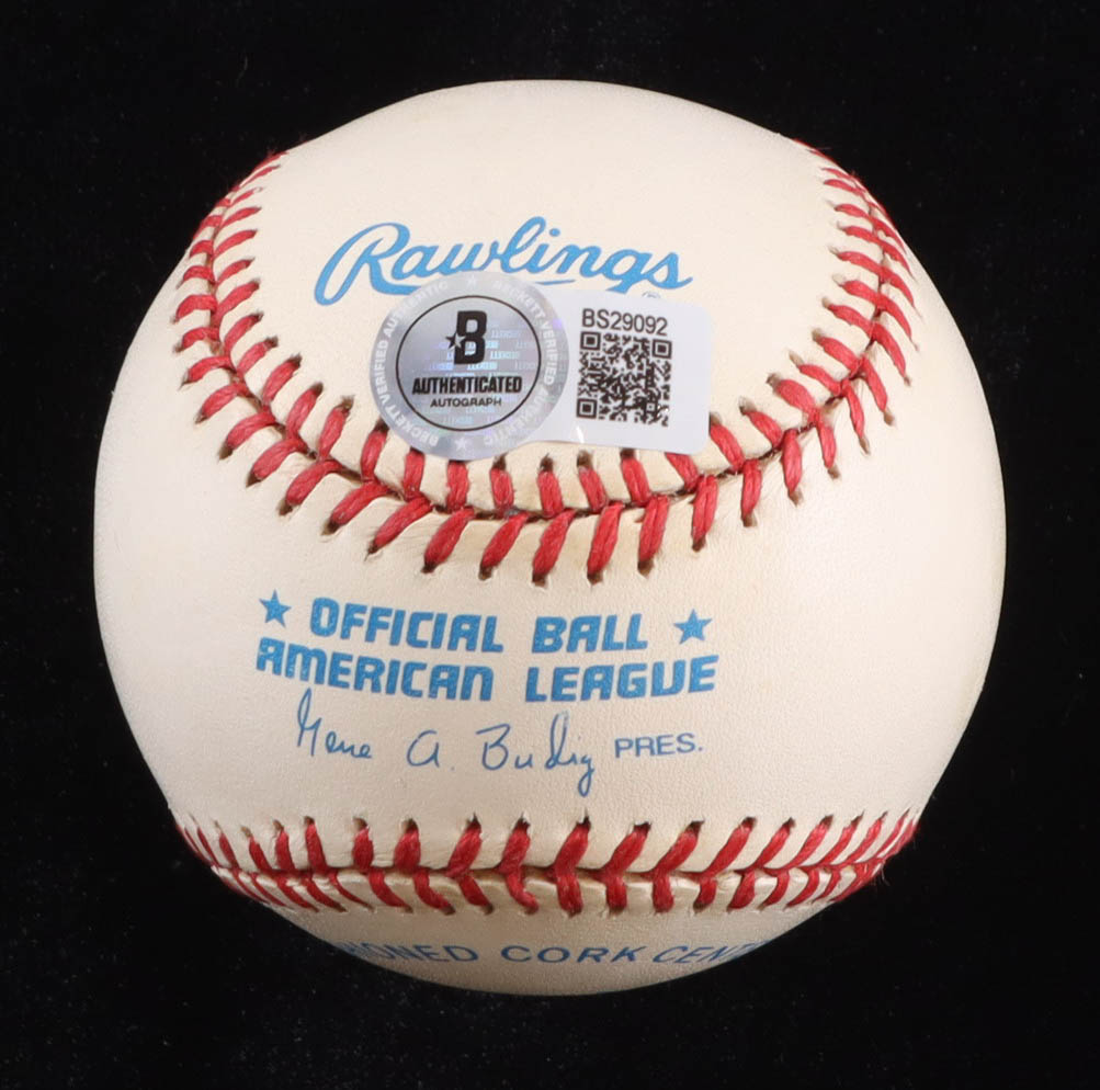 Fred Lynn Signed OAL Baseball Inscribed "75 MVP ROY" (Beckett) at PristineAuction.com Fred Lynn Signed OAL Baseball Inscribed "75 MVP ROY" (Beckett) at PristineAuction.com