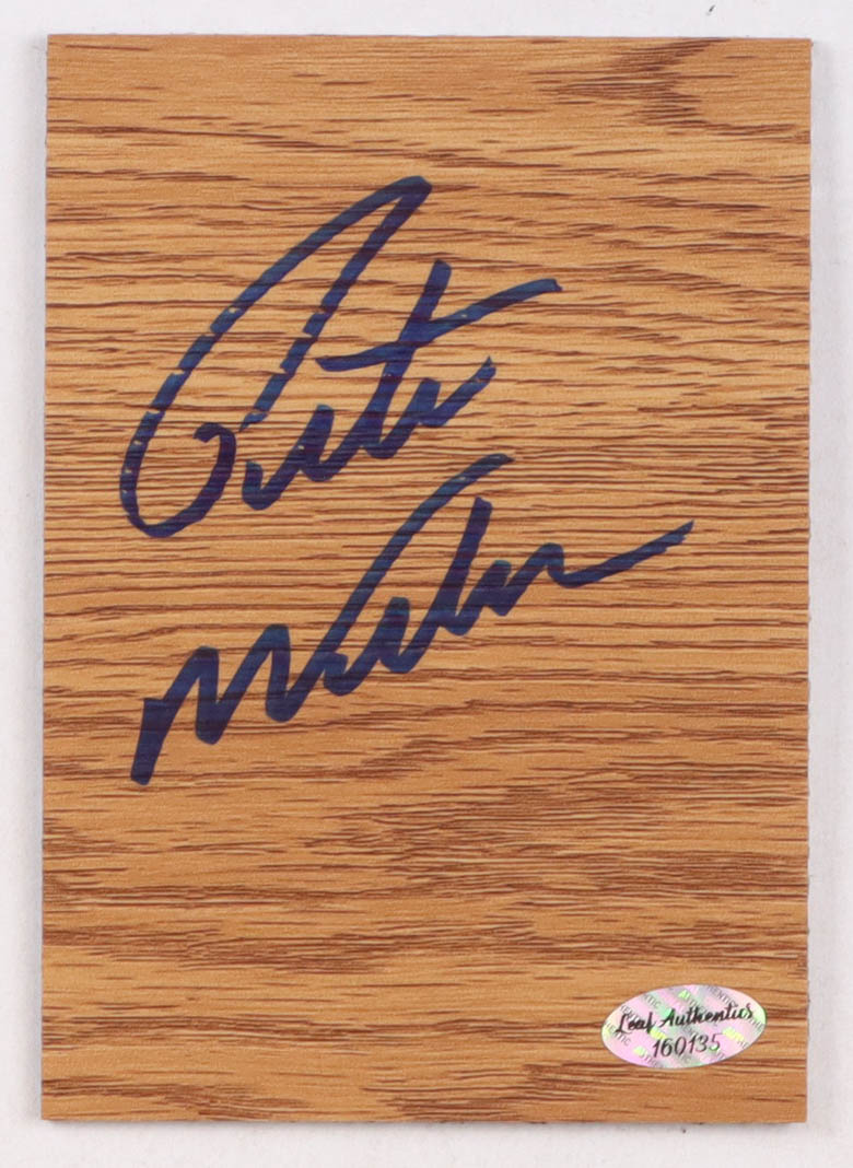 Pete Weber Signed 4x5 Wood Floor Piece (Leaf) at PristineAuction.com Pete Weber Signed 4x5 Wood Floor Piece (Leaf) at PristineAuction.com