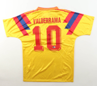 Carlos Valderrama Signed Colombia Adidas Authentic Jersey (Beckett) at PristineAuction.com
