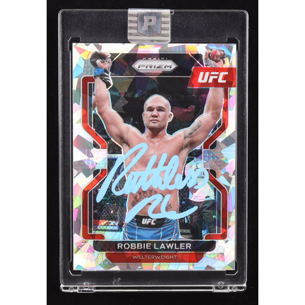 Robbie Lawler Signed 2022 Panini Prizm UFC Prizms Ice #167 (PA) at PristineAuction.com