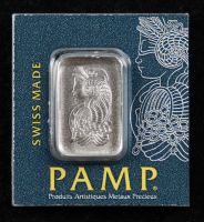 Pamp Suisse Lady Fotuna 1g 999.5 Fine Platinum Bullion Bar in Assay at PristineAuction.com
