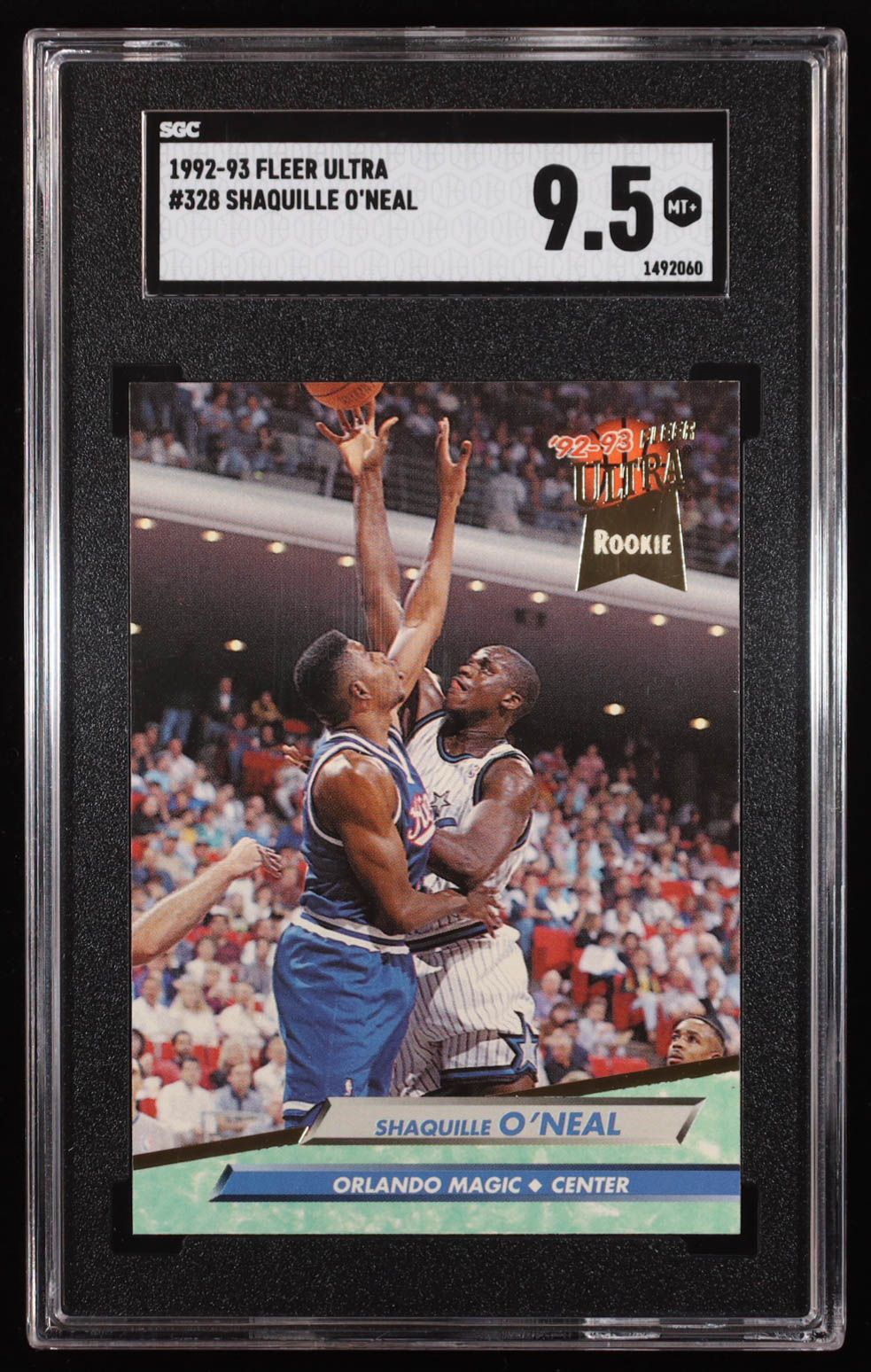 Shaquille O'Neal 1992-93 Ultra #328 RC (SGC 9.5) at PristineAuction.com Shaquille O'Neal 1992-93 Ultra #328 RC (SGC 9.5) at PristineAuction.com