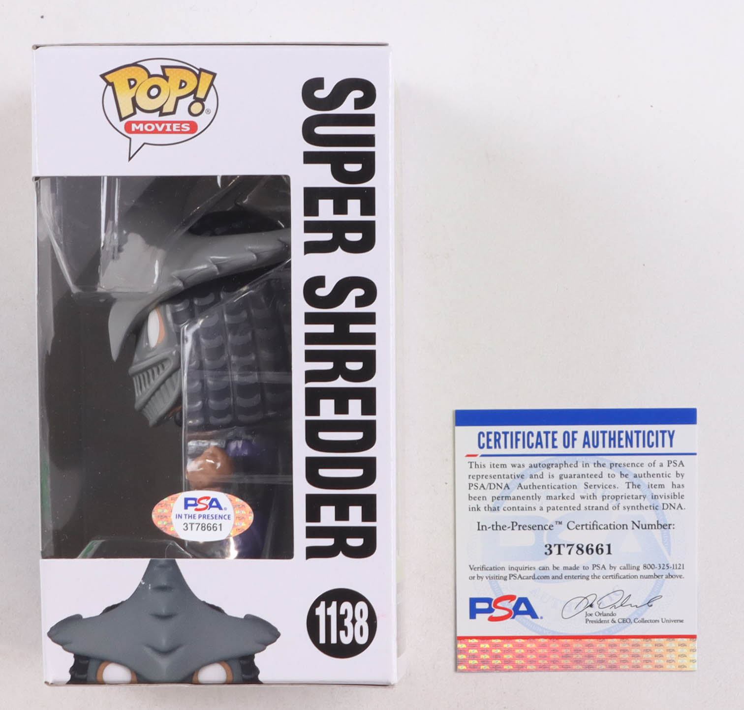 Kevin Nash Signed "Teenage Mutant Ninja Turtles" #1138 Super Shredder Funko Pop! Vinyl Figure (PSA) at PristineAuction.com Kevin Nash Signed "Teenage Mutant Ninja Turtles" #1138 Super Shredder Funko Pop! Vinyl Figure (PSA) at PristineAuction.com