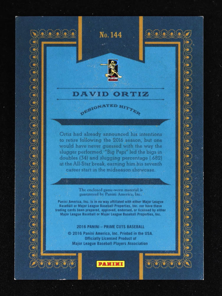 David Ortiz 2016 Prime Cuts Bronze Jersey #144 #1/25 at PristineAuction.com David Ortiz 2016 Prime Cuts Bronze Jersey #144 #1/25 at PristineAuction.com
