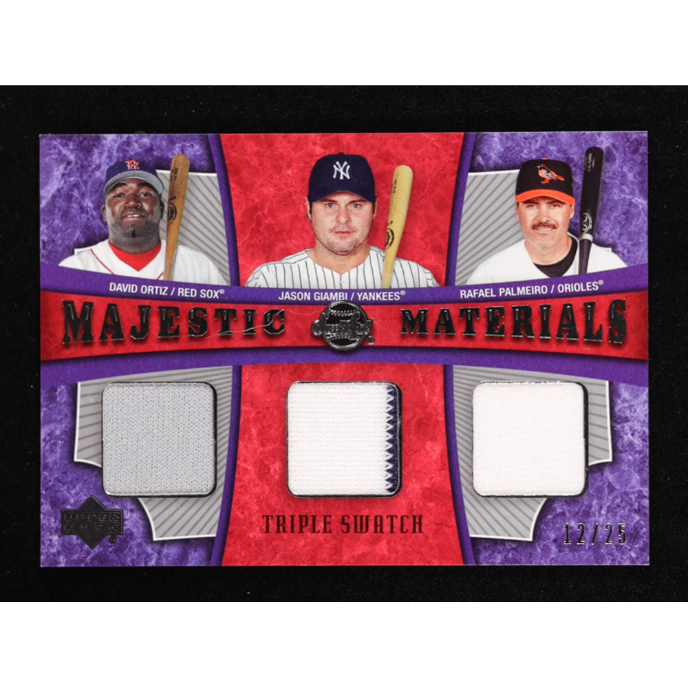 David Ortiz / Jason Giambi / Rafael Palmeiro 2005 Sweet Spot Majestic ...